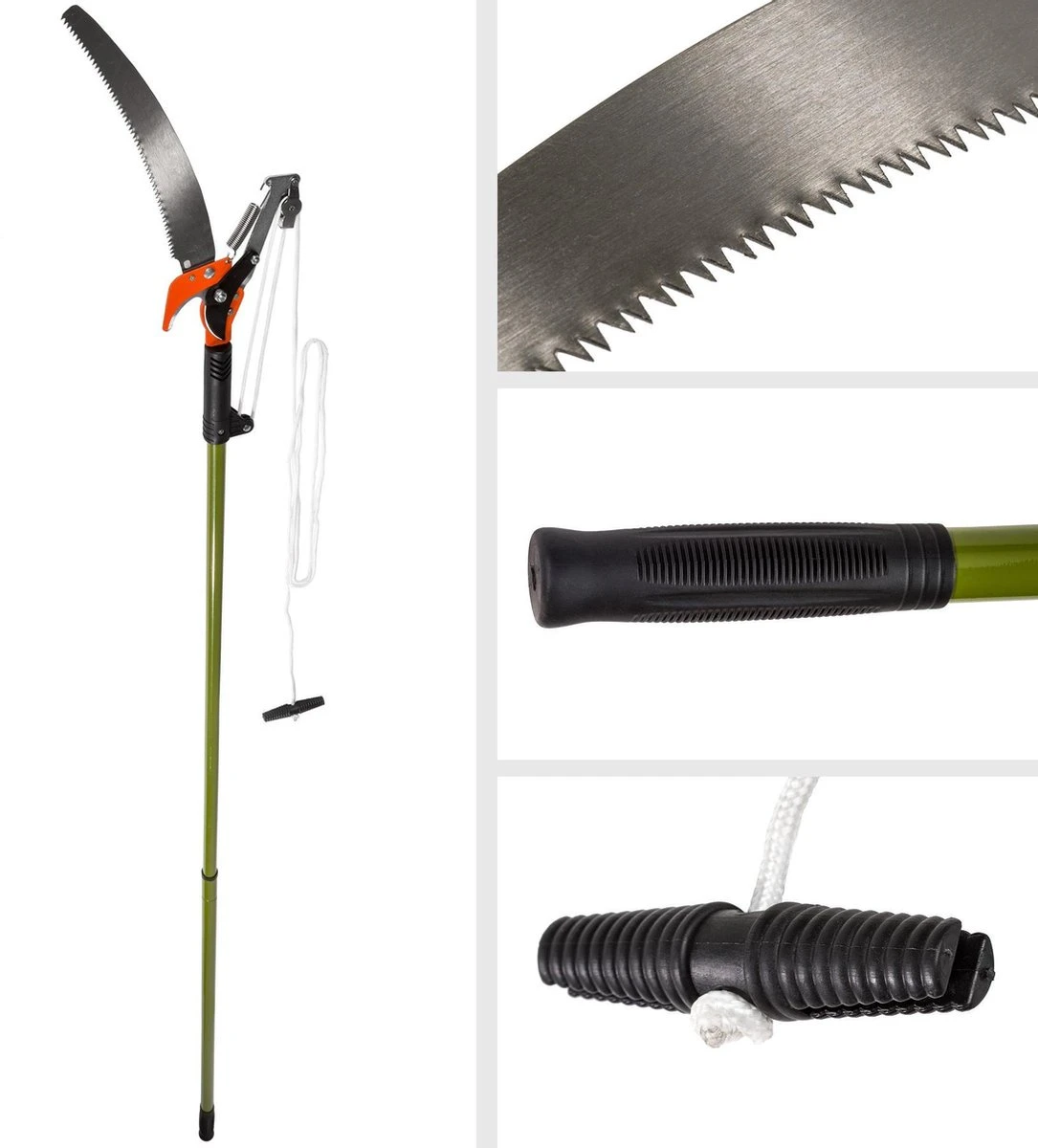 TecTake - Telescopische Boomzaag Snoeischaar Zaag Takken - Afbeelding 2