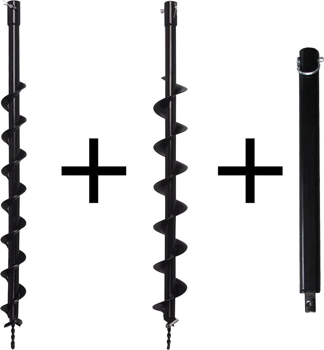 Kibani Grondboor 52cc Benzine + Grondboren Set 60 Mm + 80 Mm + 100 Mm + 150 Mm + 2 Verlengstukken - Palenboor - Grondboor Machine - Afbeelding 8