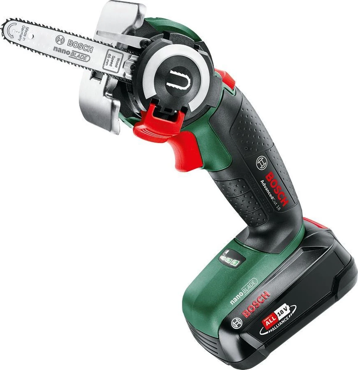 Bosch AdvancedCut 18 Microkettingzaag - Met 1 X 18 V Accu En Lader - Afbeelding 11