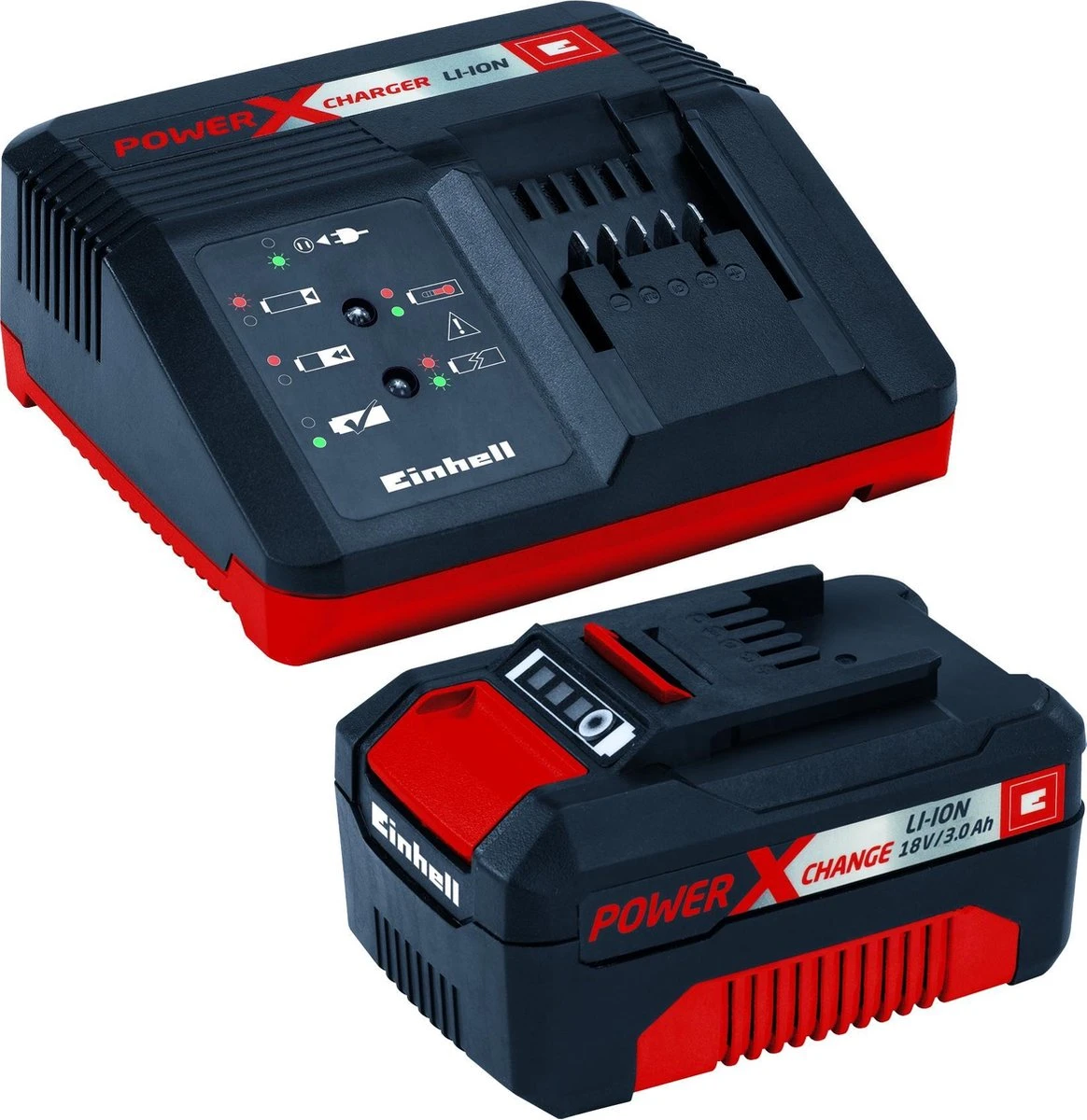 Einhell Accu Kettingzaag GE-LC 18 Li Kit (1x3,0Ah) Power X-Change (Li-Ion - 18 V - 25 Cm Zwaardlengte - 23 Cm Snijlengte - Terugslagbescherming - Kettingvangbout - Incl. 3,0 Ah Accu En Lader) - Afbeelding 3