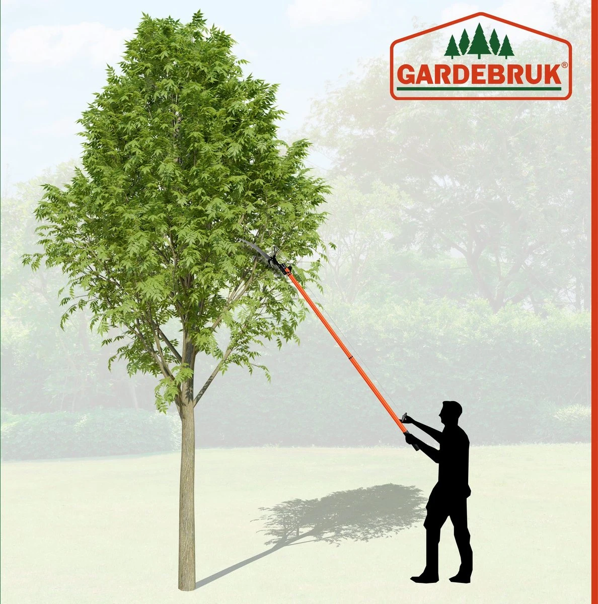 Gardebruk Takkenzaag Telescopisch - 2in1 Zaag & Snoeischaar - Oranje - Afbeelding 12