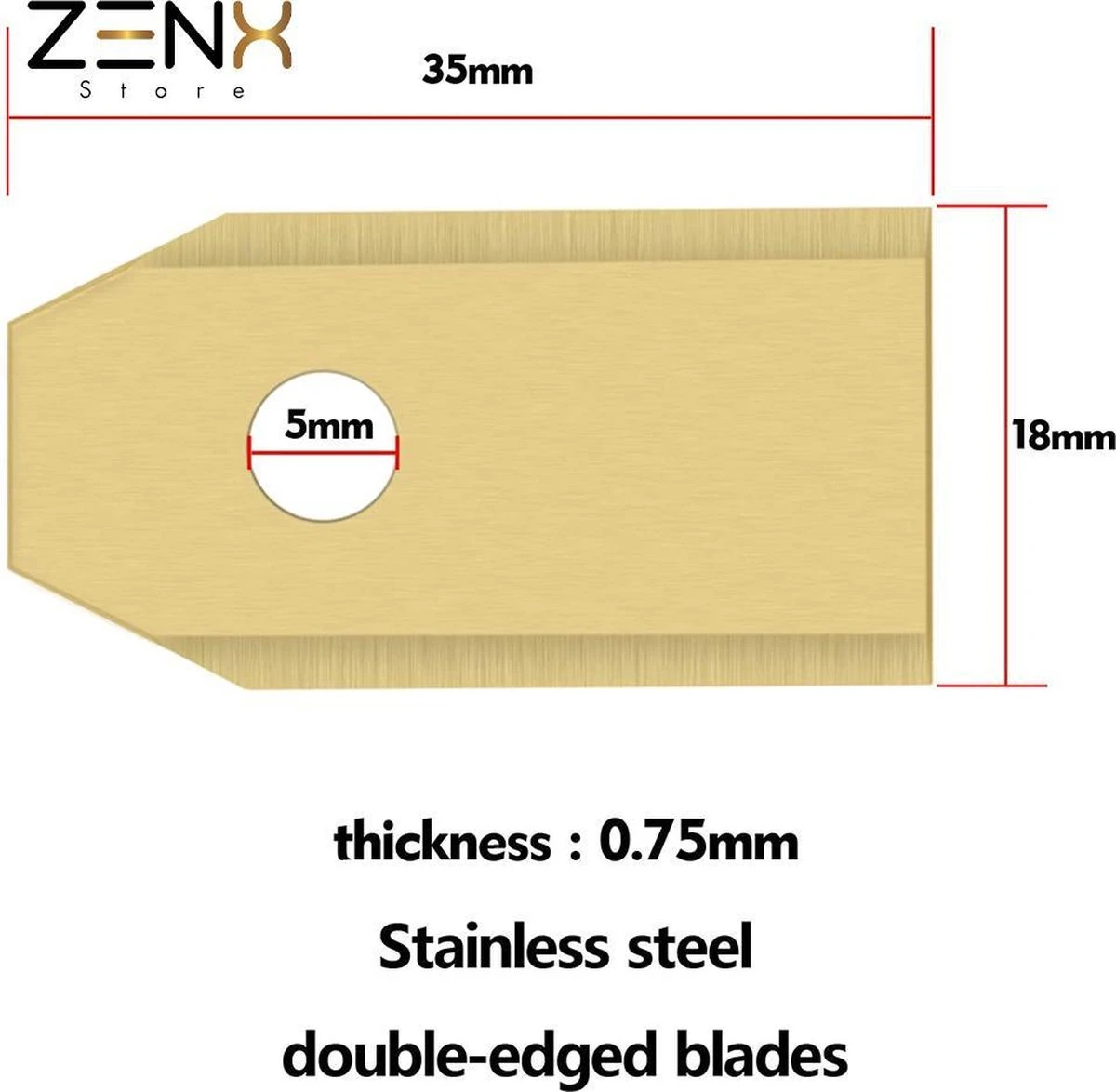 Titanium Robot Grasmaaier Mesjes Voor Husqvarna Automower, Gardena Robotmaaiers - Afbeelding 2