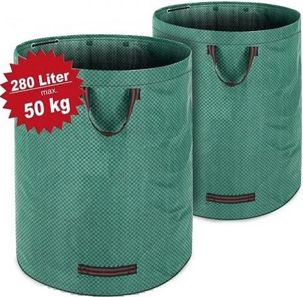 Gardebruk Tuinafvalzak - 2 Stuks 280L – 77x67cm/Opvouwbaar - Groen - Afbeelding 3