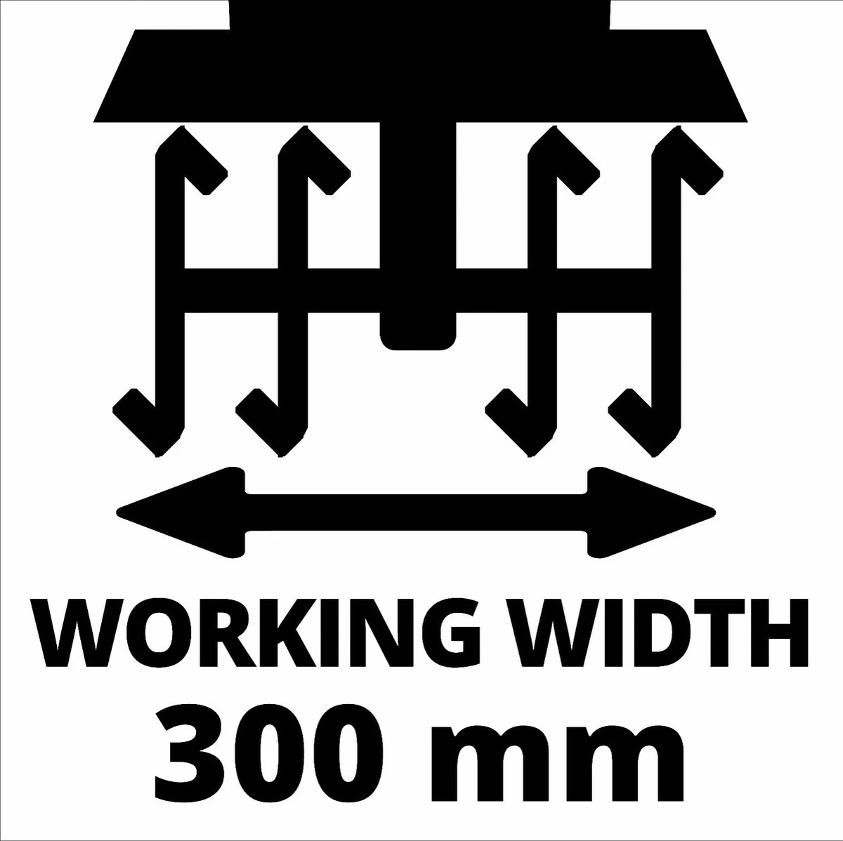 Einhell Accu Grondfrees GE-CR 30 Li-Solo Power X-Change (Li-Ion - 36 V - 30 Cm Werkbreedte - 20 Cm Werkdiepte - Robuuste Hakmessen - 2-punts Veiligheidsschakelaar - Zonder Accu En Lader) - Afbeelding 7