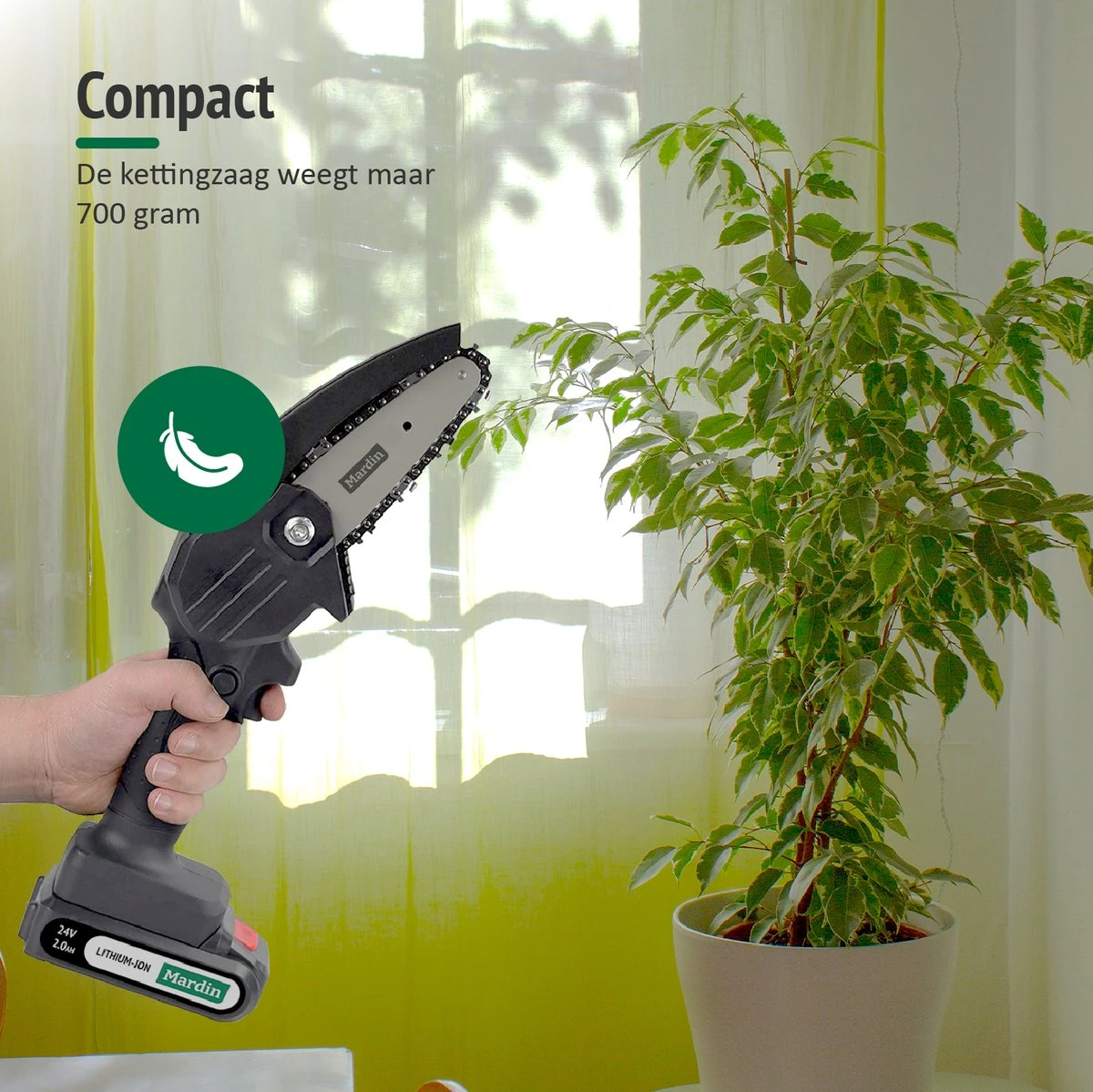 Mardin Mini Kettingzaag Accessoires Set - Snoeizaag - Kettingzaag - Kettingzaag Electrisch - 2x Ketting Plus X2 Zaagblad - Afbeelding 3