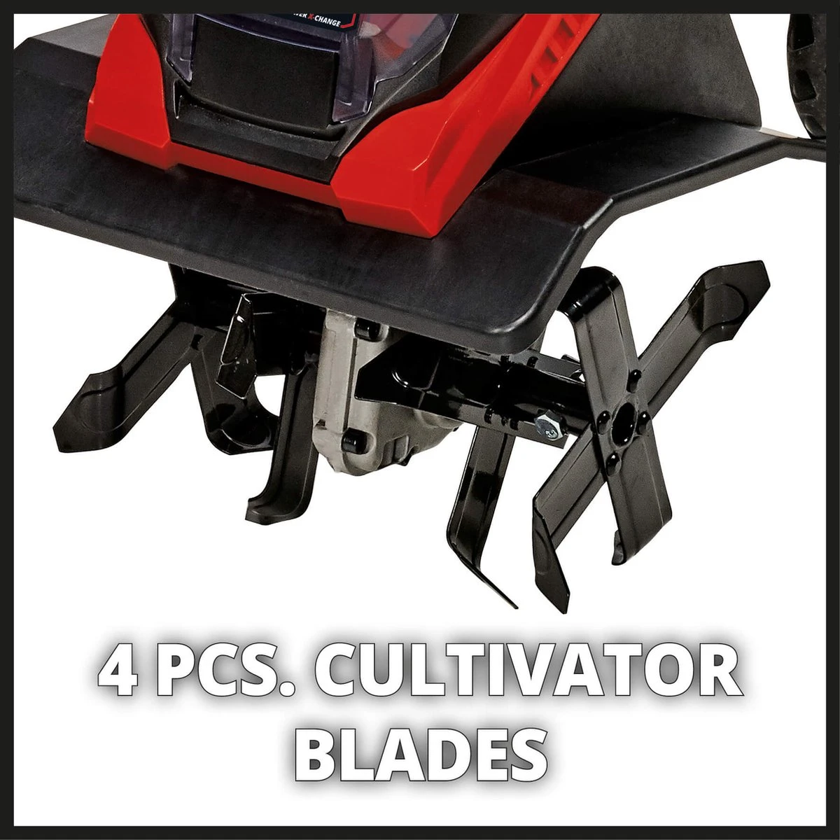 Einhell Accu Grondfrees GE-CR 30 Li-Solo Power X-Change (Li-Ion - 36 V - 30 Cm Werkbreedte - 20 Cm Werkdiepte - Robuuste Hakmessen - 2-punts Veiligheidsschakelaar - Zonder Accu En Lader) - Afbeelding 3