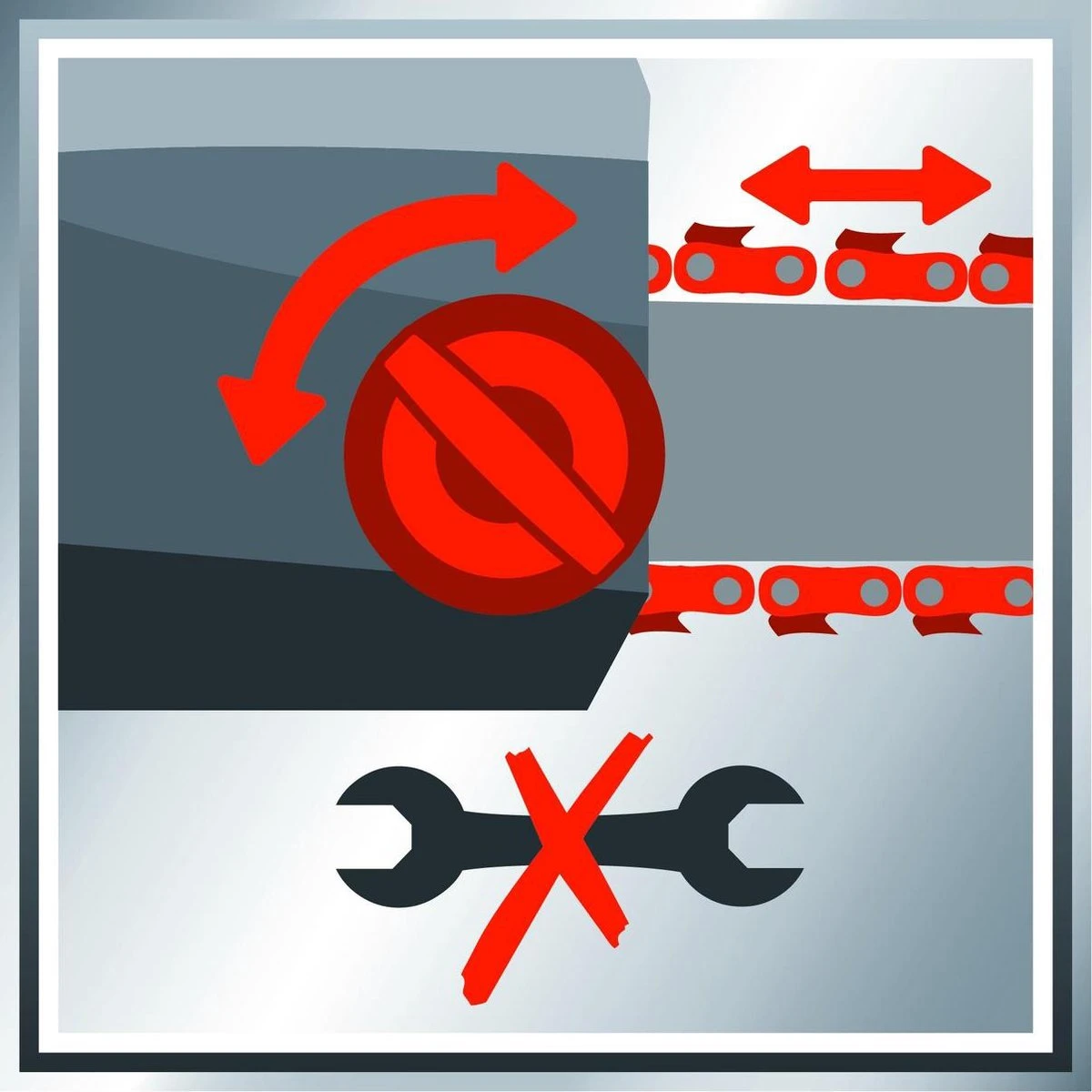 Einhell Accu Kettingzaag GE-LC 18 Li Kit (1x3,0Ah) Power X-Change (Li-Ion - 18 V - 25 Cm Zwaardlengte - 23 Cm Snijlengte - Terugslagbescherming - Kettingvangbout - Incl. 3,0 Ah Accu En Lader) - Afbeelding 14