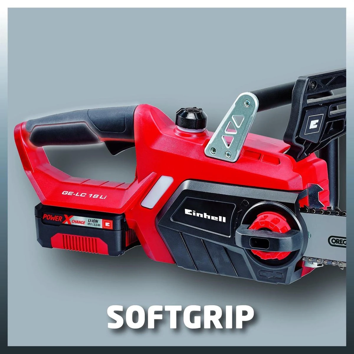 Einhell Accu Kettingzaag GE-LC 18 Li Kit (1x3,0Ah) Power X-Change (Li-Ion - 18 V - 25 Cm Zwaardlengte - 23 Cm Snijlengte - Terugslagbescherming - Kettingvangbout - Incl. 3,0 Ah Accu En Lader) - Afbeelding 15