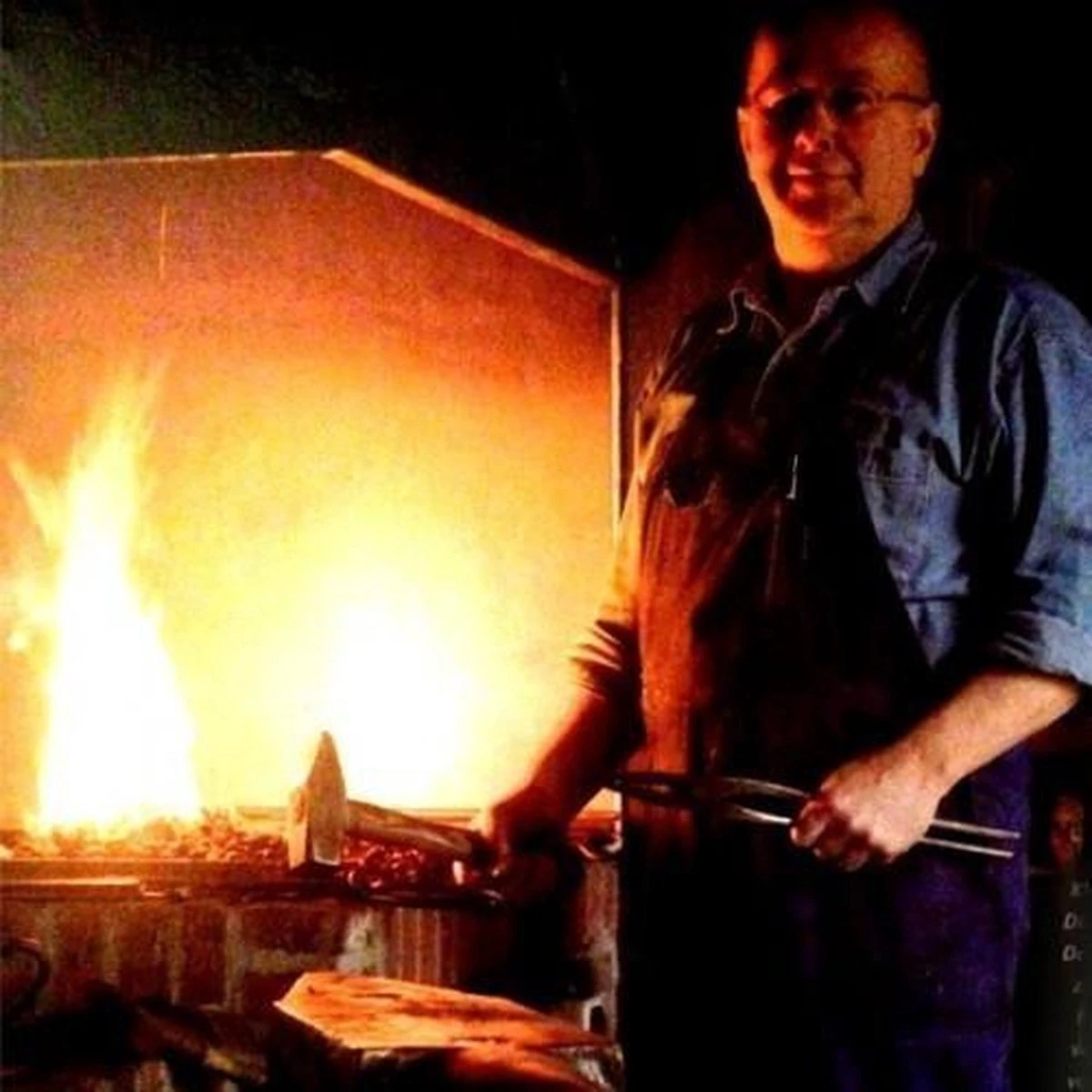 De Wit Tegelritser Met Steel - Gesmeed - Afbeelding 4