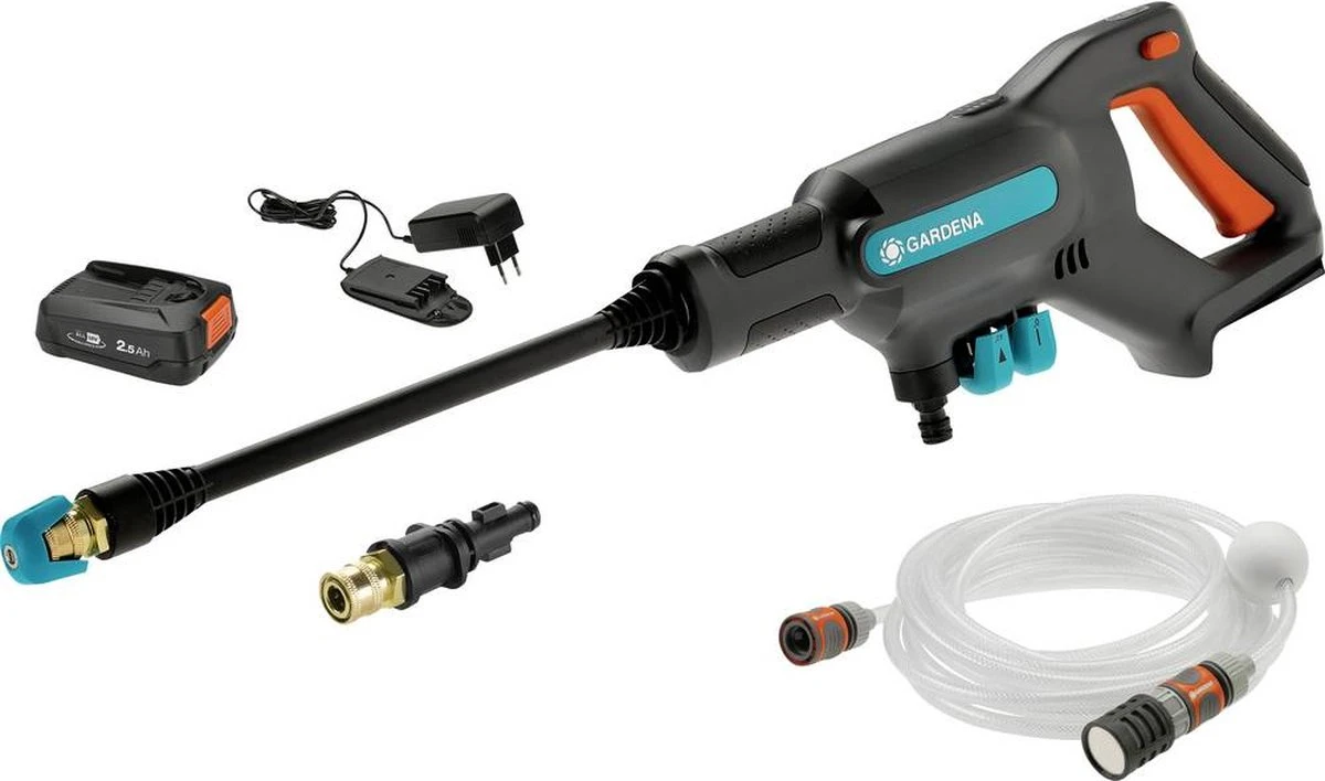 GARDENA - Accu Medium Drukreiniger - AquaClean - 24/18 V P4A - Kant-en-klare Set - Afbeelding 12