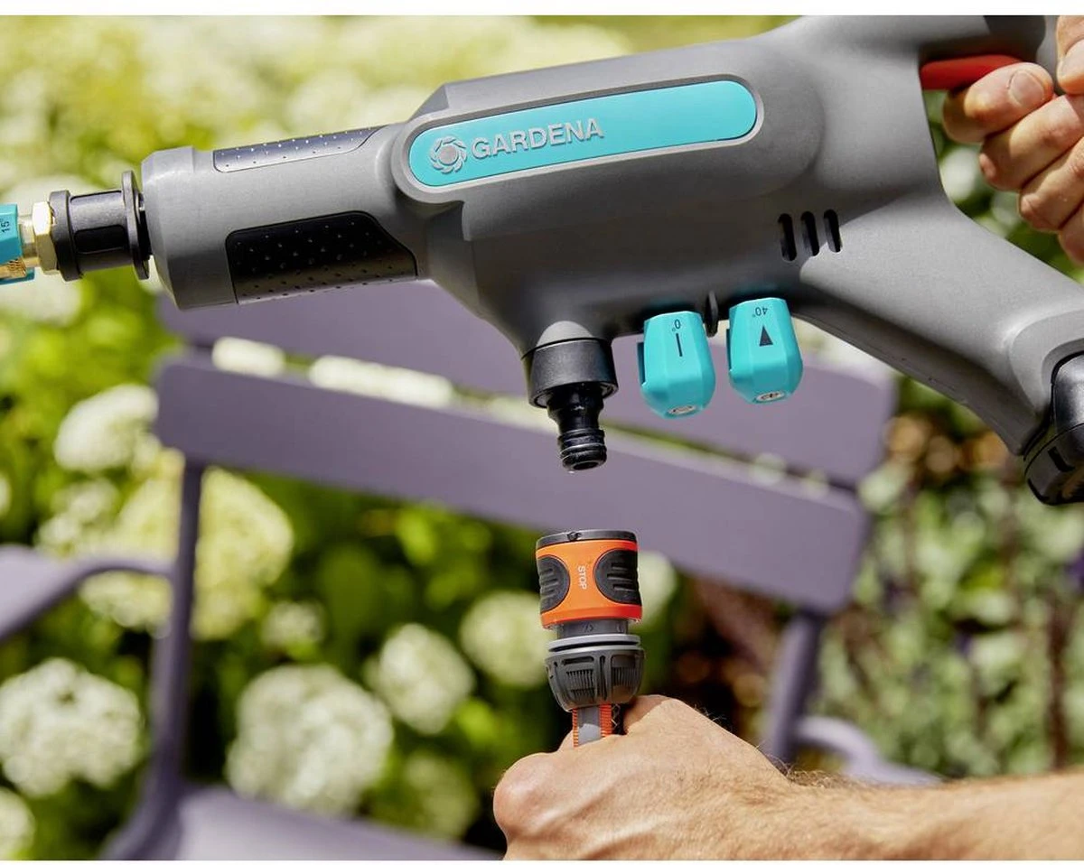 GARDENA - Accu Medium Drukreiniger - AquaClean - 24/18 V P4A - Kant-en-klare Set - Afbeelding 4